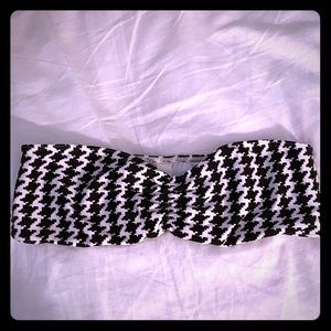 American Apparel Houndstooth Bandeau Bikini Top